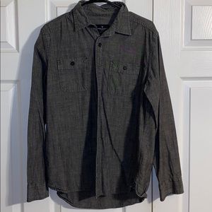 AE Charcoal Button Up